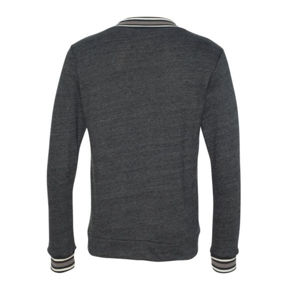 Alternative Earth Mens V Neck Sweat Shirt New Without Tags Dark Gray, Navy, Wht. - Picture 3 of 8